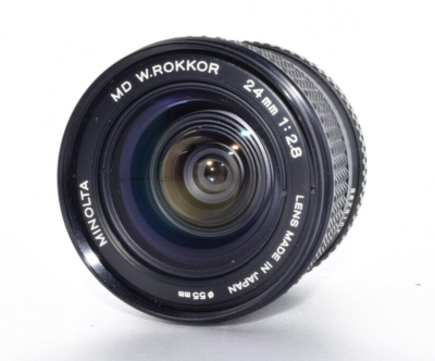 Mint] Minolta MD W.Rokkor 24mm F2.8 Wide Angle Prime Lens From