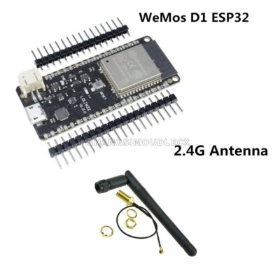 4MB Flash WEMOS D1 Lolin32 CP2104 WIFI &Bluetooth Card ESP32 ESP-WROOM-32Antenna