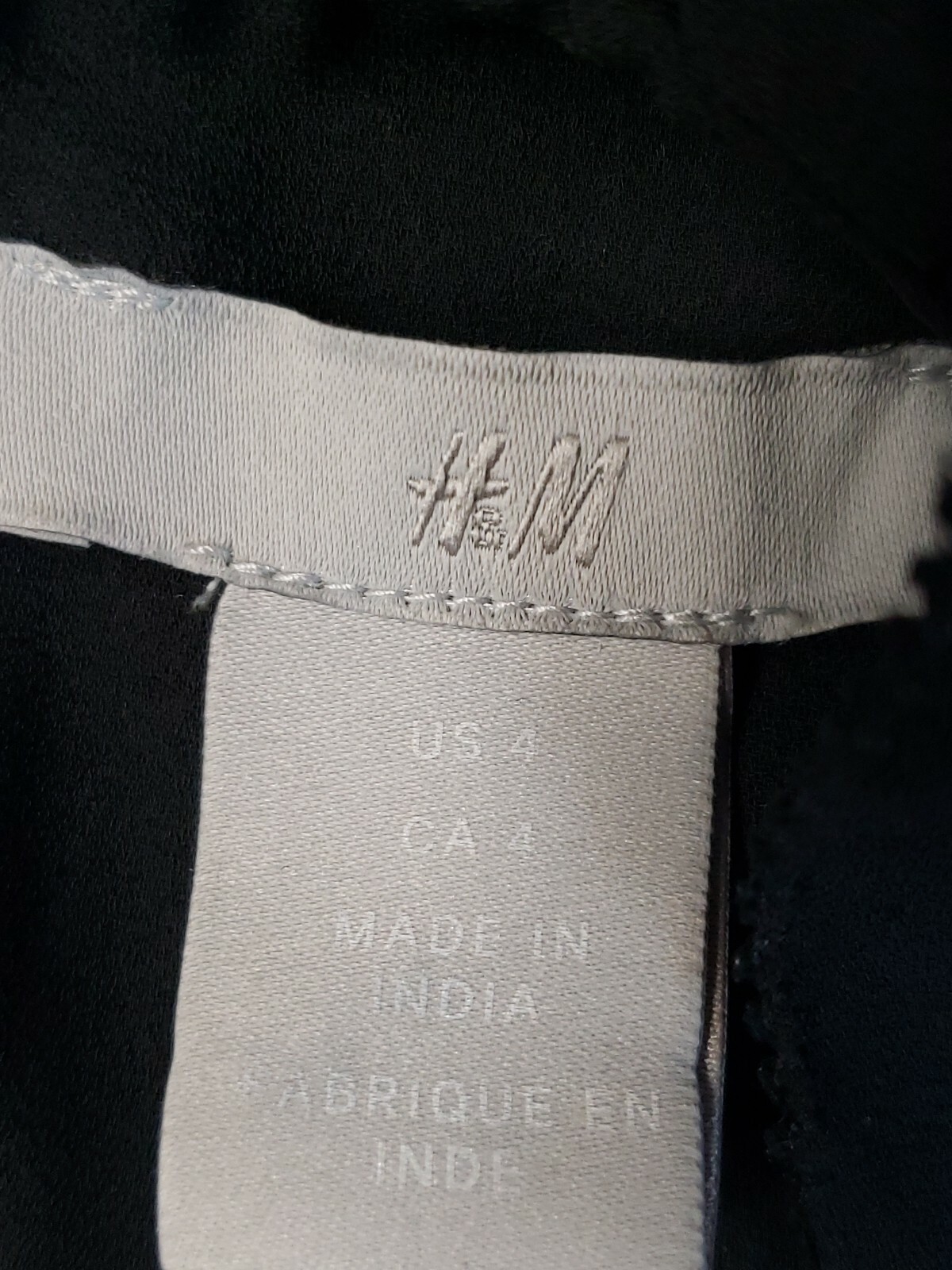 H&M Black Pleated Neckline Sleeveless Women's Dress Size 4 NWT #CB8 thumbnail 8