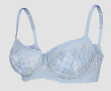 Savage X Fenty Sparkle Prep Unlined Balconette Bra 335894 Blue Size 36B NEW