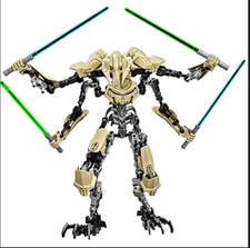 32cm Star General Grievous Action Figure with Lightsaber Building Blocks Toy