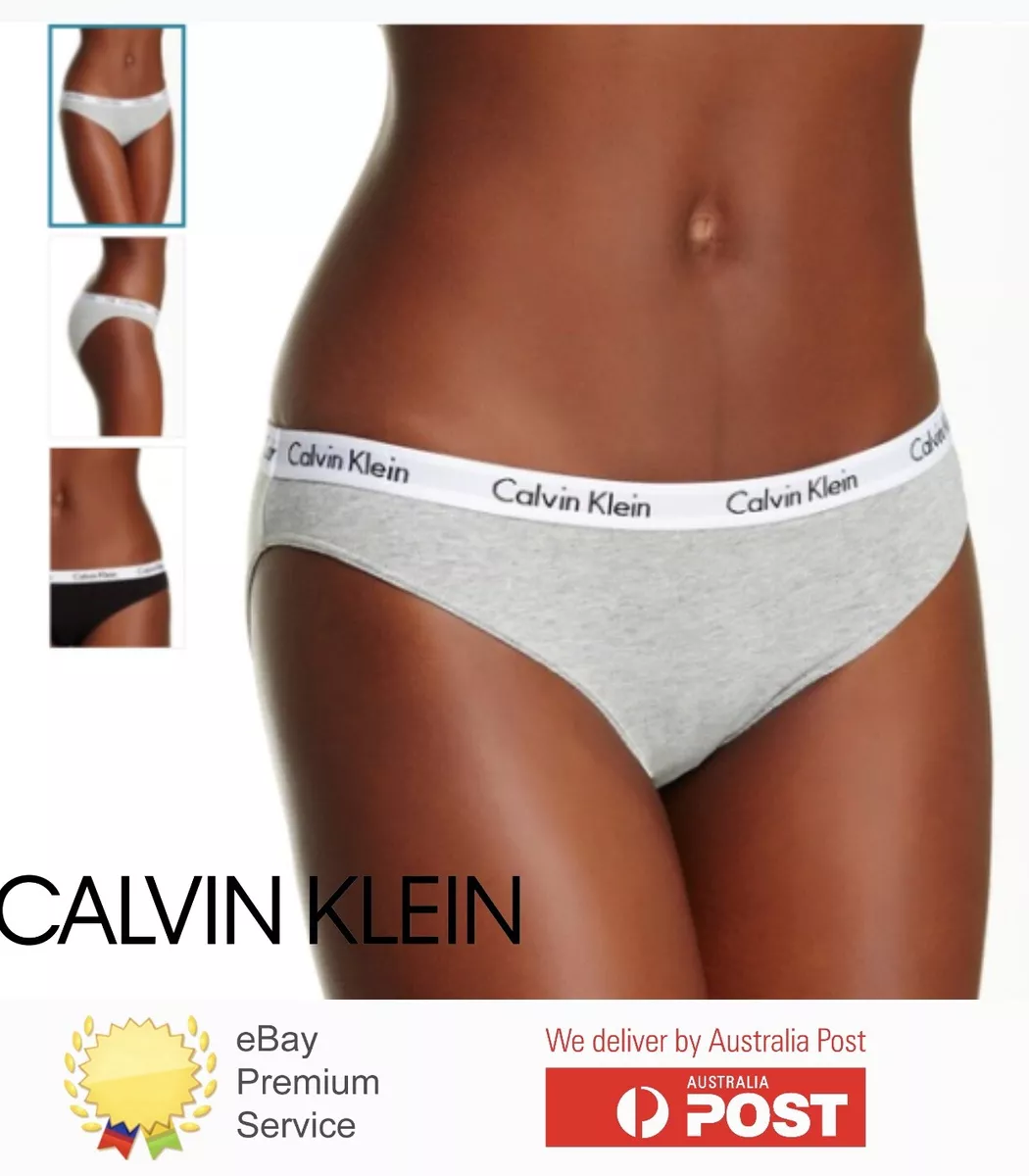 3-Pack CK Calvin Klein Ladies Womens Cotton Bikini Brief Panties