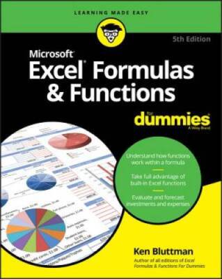 Excel Formulas & Functions For Dummies - Paperback By Bluttman, Ken - GOOD