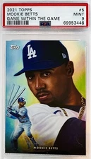 2021 Topps Game Within The Game Mookie Betts By Paul Jennis #5 PSA 9 🔥 Pop 3