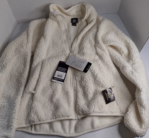 cream colored fleece jacket