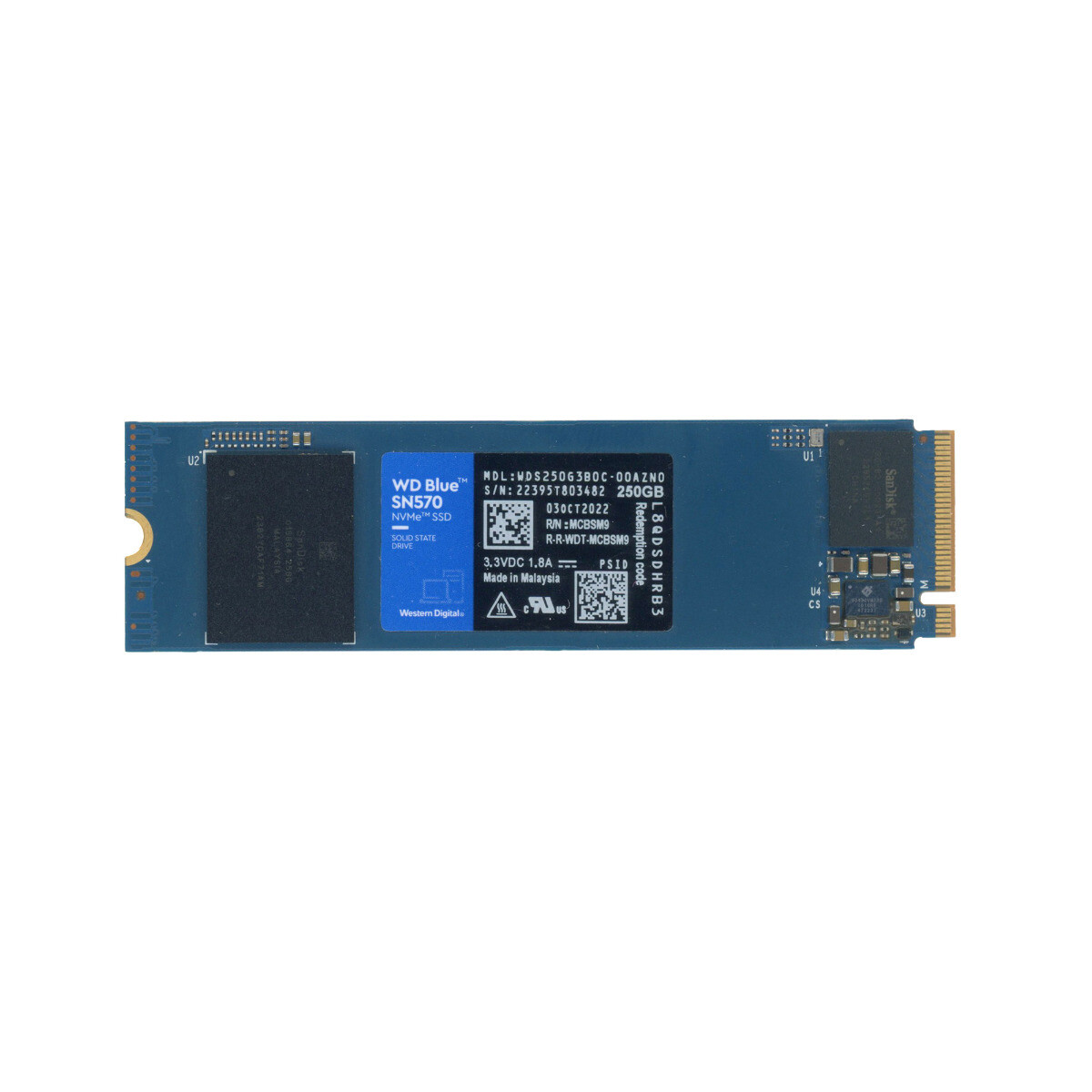 Solid State Drive SSD WD Blue SN570 250GB M.2 2280 PCIe x4