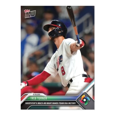 Trea Turner - 2023 World Baseball Classic TOPPS NOW Card WBC 62 - Ready to Ship!