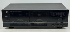 Grabadora reproductor de cinta estéreo con cubierta de casete doble Sansui D-950WR de colección PROBADA