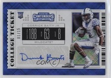 2019 Panini Contenders Draft Picks Diamond Ticket 1/15 Derrick Baity Jr Auto 0c6