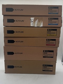 Bulk Joblot 6x Mixed Katun Sharp Toner Cartridges Black Pink Yellow Blue