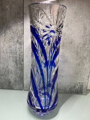 Glaskunst dekorative schwere (2,37 KG) Glas Vase (Guter Zustand)