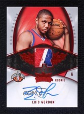2008-09 Fleer Hot Prospects Rookie Red 13/25 Eric Gordon #142 Auto 18py