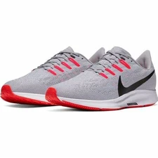 Nike Air Zoom Pegasus 36 Gray Crimson Black Sz 10.5 AQ2203 009 Running Shoes