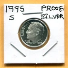 Gem 1995-S Proof Cameo Silver Roosevelt Dime - Free Shipping