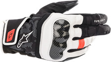 Alpinestars SMX Z Drystar Gloves Black White Fluo Red Large 3527421-1231-L