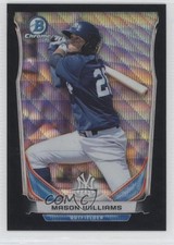 2014 Bowman Draft Top Prospects Chrome Black Wave Refractor Mason Williams 3q5