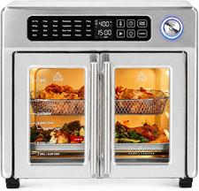 Combo horno tostador freidora de aire puerta francesa extra grande Emeril Lagasse, 24 cocinas
