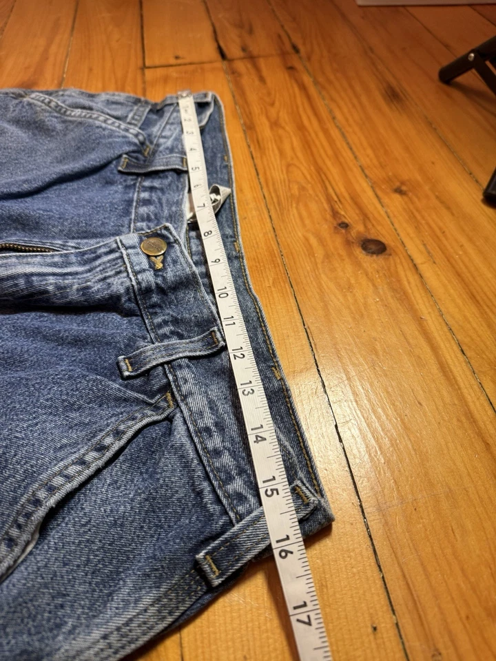 Vintage Carhartt 34x30 Denim Pants Light Distressed Weathered 90s Y2K Workwear - Image 4 of 4