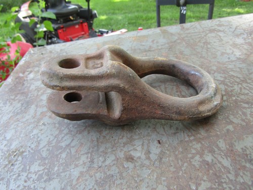 Vintage John Deere Tractor Drawbar Mount Plow Clevis Loop Vintage Pull Arm Hook - Picture 2 of 6