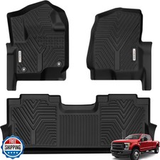 YITAMOTOR Floor Mats Compatible with F250/F350/F450/F550, Custom