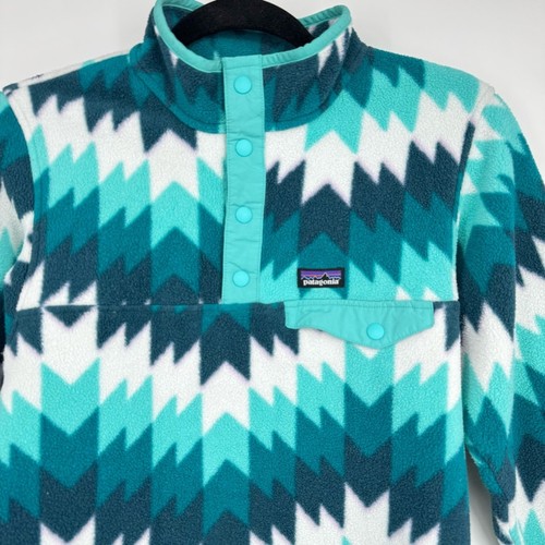 Patagonia Synchilla Kids Snap T Fleece Pullover Size L 12 - Picture 2 of 9