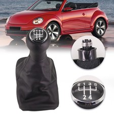 For Volkswagen Vw Beetle 1998-2010 5 Speed Gear Shift Knob Black Gaiter Boot