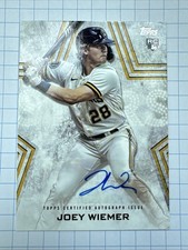 2023 Topps Update Joey Wiemer Baseball Stars Rookie Auto Milwaukee Brewers RC