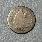1853 with Arrows Seated Liberty Dime US Silver Coin 90% 10c