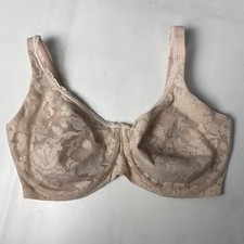Bali Passion For Comfort Beige Smooth Lace T-Shirt Bra Underwire Size 38DD