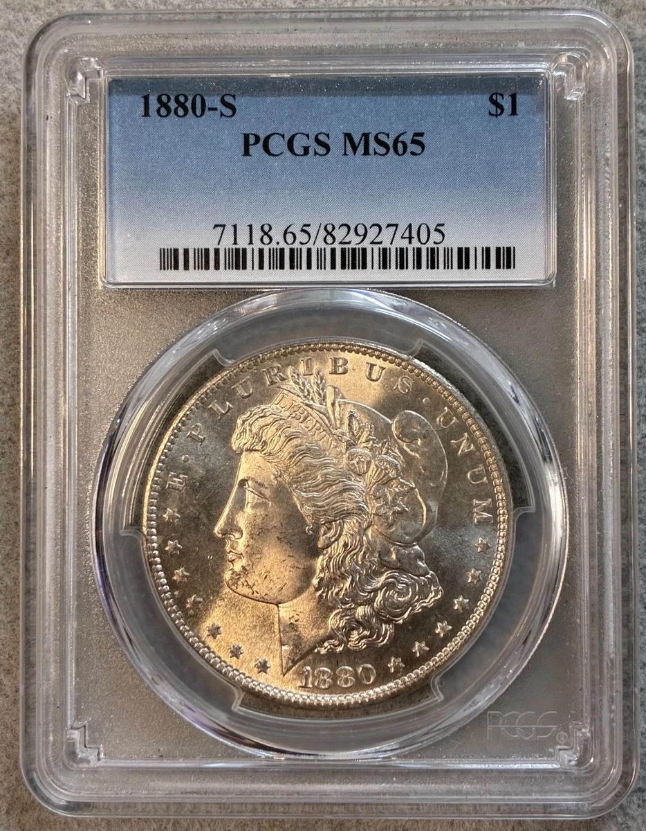 1880-S モルガン・ダラー PCGS MS65 1880 S Morgan Silver Dollar Ms 65 for sale | eBay