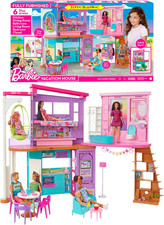 - Casa Di Malibu (106 Cm) Playset Casa Delle Bambole Con 2 Piani, 6 Stanze, Asce