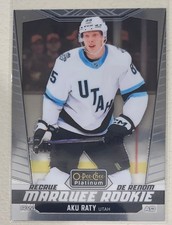 2024-25 OPC Platinum Marquee Rookie Aku Raty RC UTAH MAMMOTH