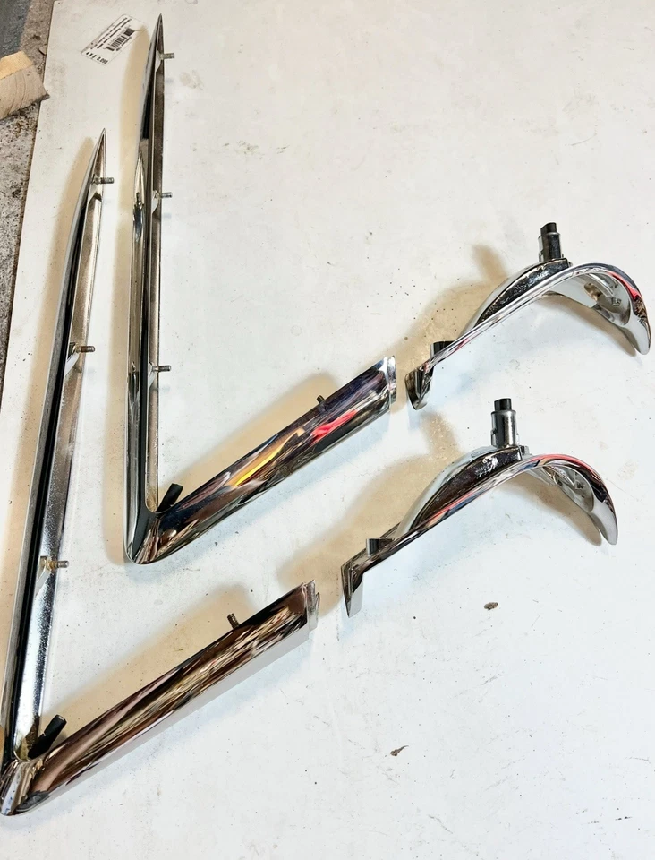 Cadillac Eldorado Brougham 1957 1958 luz trasera biseles cromo aleta freno moldura Foto 2 de 4