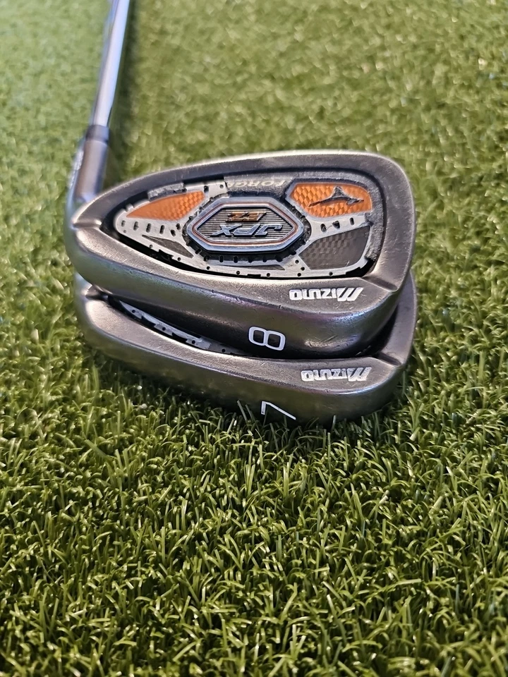 Mizuno JPX EZ Forged 7 and 8 iron with NS Pro  Regular Flex Steel shafts  - Image 2 of 4