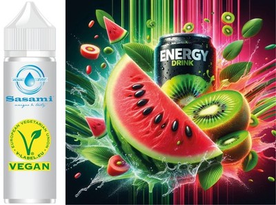 Energy Drink Watermelon Kiwi Aroma Konzentrat - Vegan - Sasami - 100ml
