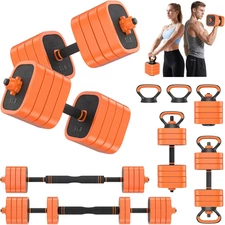 Adjustable Dumbbells Set, 45/65/85 Lbs Free Weight Set with Connector, 4 In1 Dum