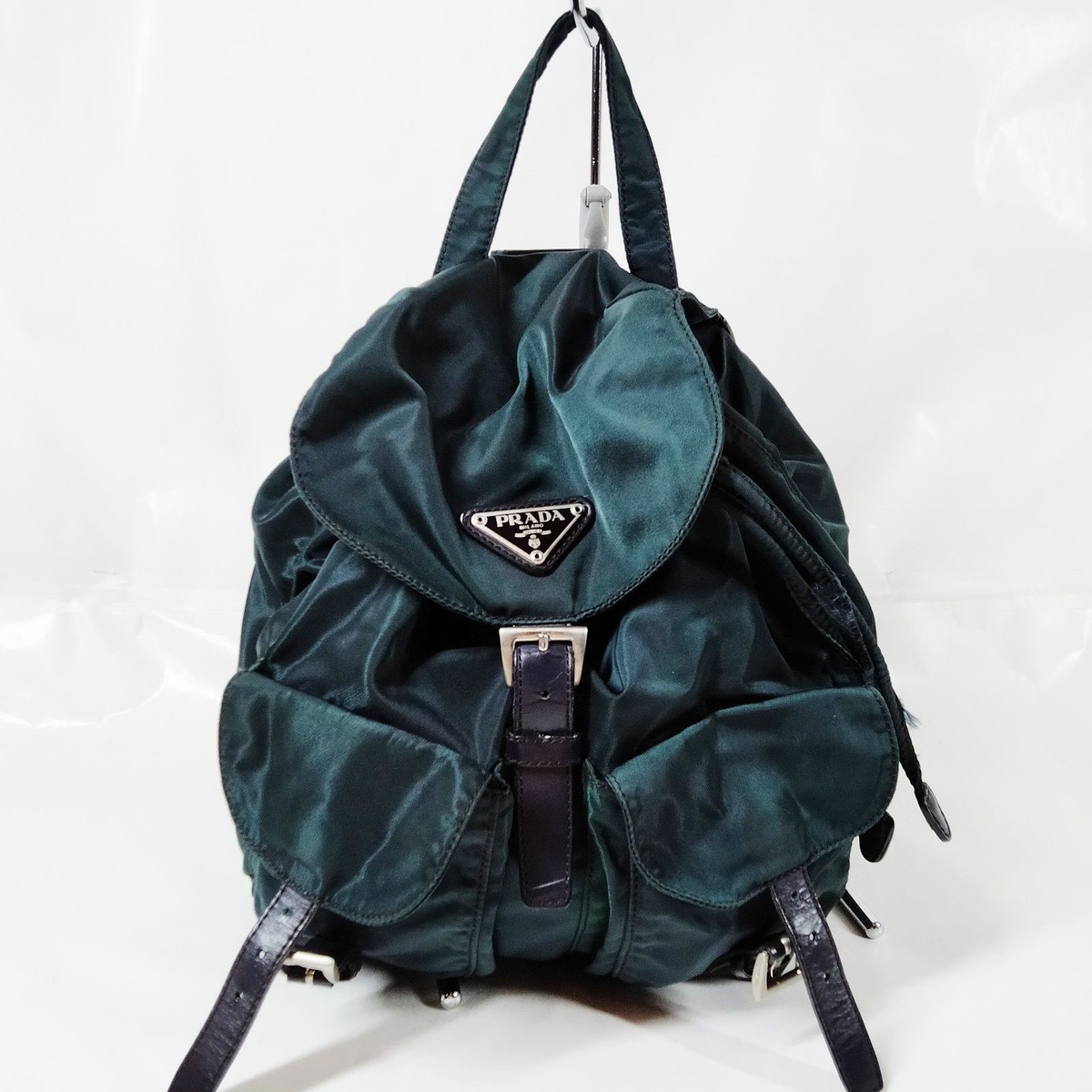 PRADA リュック　グリーン Prada BackPack Bag Green Nylon 3358779 | eBay