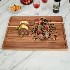 Large Kitchen Wood Cutting Board 24''x18''x1.2'' Chopping Board Butcher Block