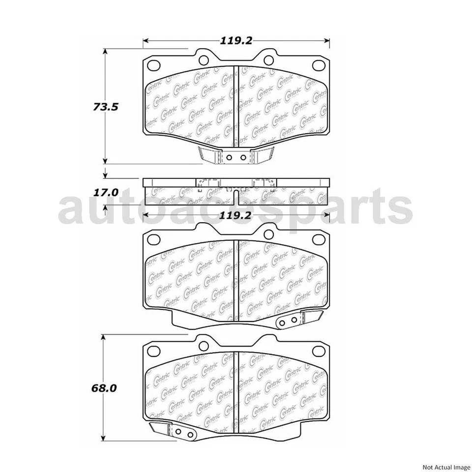 Juego de pastillas de freno delanteras rotores para Toyota Hilux 2,7 L 2004 2005 2006 2007 2008 2009 Foto 4 de 4