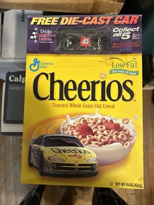 NASCAR 3 Cereal Boxes With Cars #9 #19 #45 And Mark Martin Bugles
