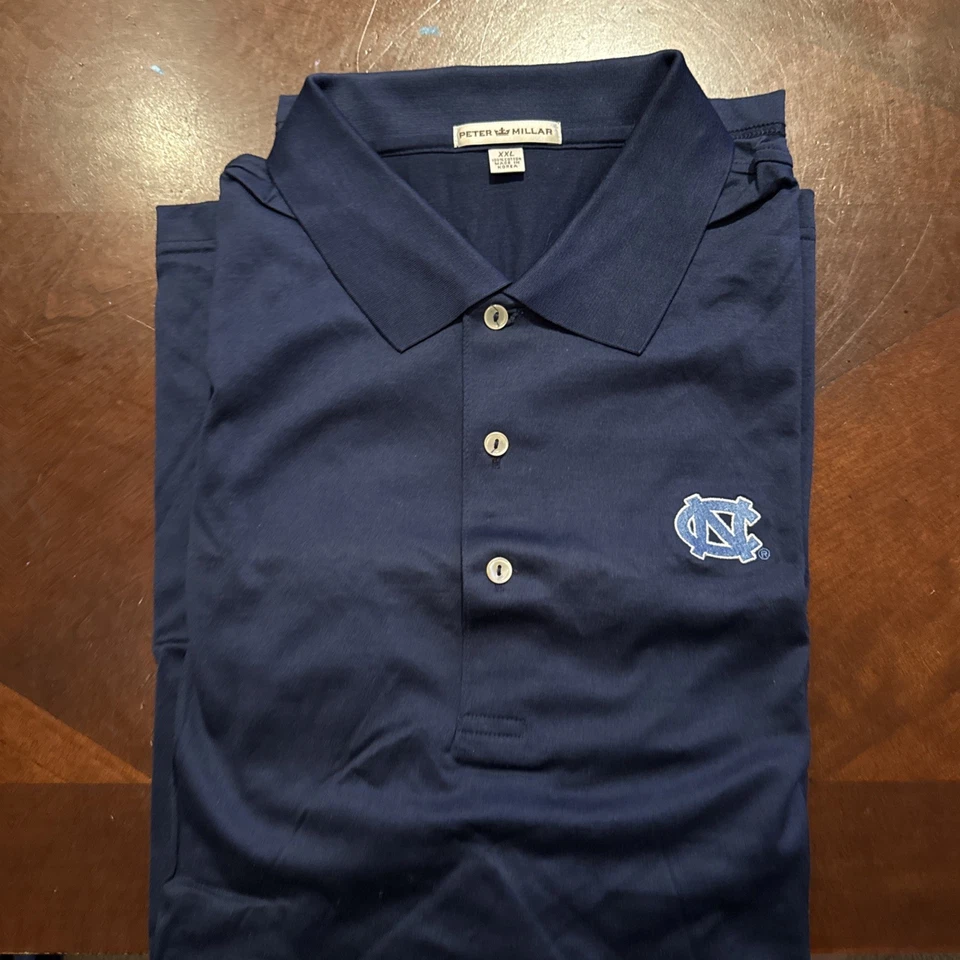 Peter Millar Men’s Xxl Unc North Carolina Tar Heels Polo Golf Shirt Xxl - Image 2 of 4