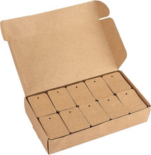 1000Pcs Price Tags, Brown Clothing Tags for Retail, Small Kraft Paper Labels for