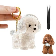 Dog Hair Collector Keychain Storage Box Memorial Pet Hair Remembrance Gift