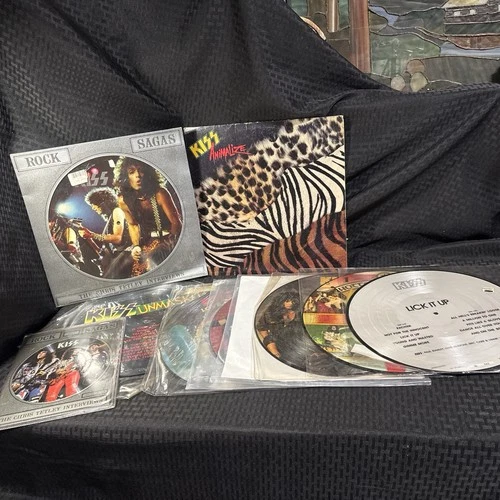 Lot of 10 - KISS Rock & Metal Vinyl Records - Lick It Up,Hotter than Hell,Animal