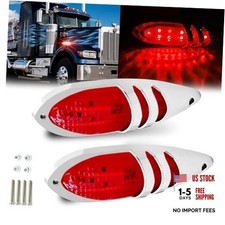 LED Side Marker Lights, 7.5  12V 24V Front Trailer Side Marker Lights, Red