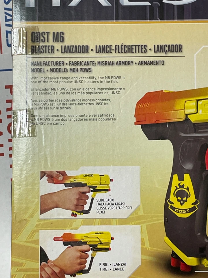 NEW RARE Halo UNSC Boomco Magnum ODST M6 Blaster Dart Gun Sealed and CRISP - Image 3 of 4