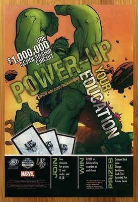 2005 Vs System Marvel Comics Card Game Print Ad/Poster Hulk CCG TCG Promo Art