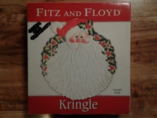 Xmas Canape Plate FITZ AND FLOYD IN BOX  writing on box