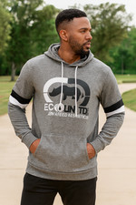 Ecko Unltd Advanced Aesthetics Men L Gray Drawstring Hoodie Pullover Outdoor NWT