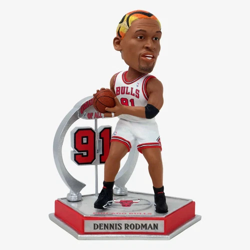 Dennis Rodman Chicago Bulls Legendary Number 91 Bobblehead NBA
